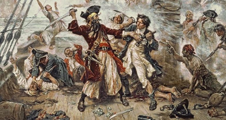 Capture of the Pirate, Blackbeard, 1718