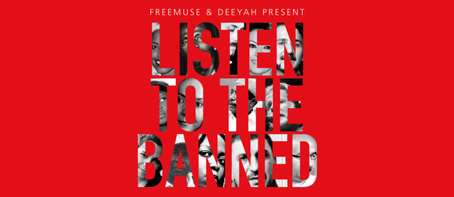 Okładka płyty "Listen to the Banned"